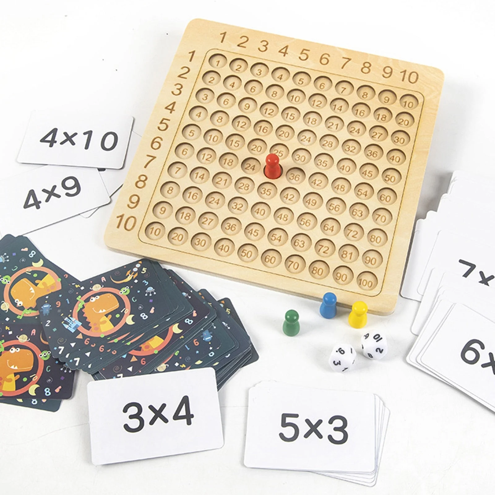 Educational Wooden Multiplication Montessori Board - Image 3