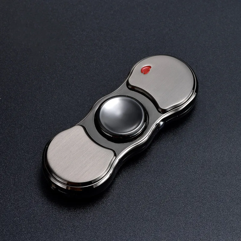 Metal Rechargeable Colorful Light Fidget Spinner Lighter - Image 2