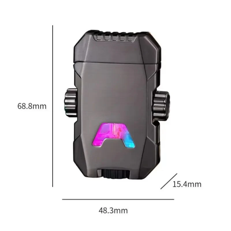 Windproof Double Jet Flame Luminous Lighter - Image 3