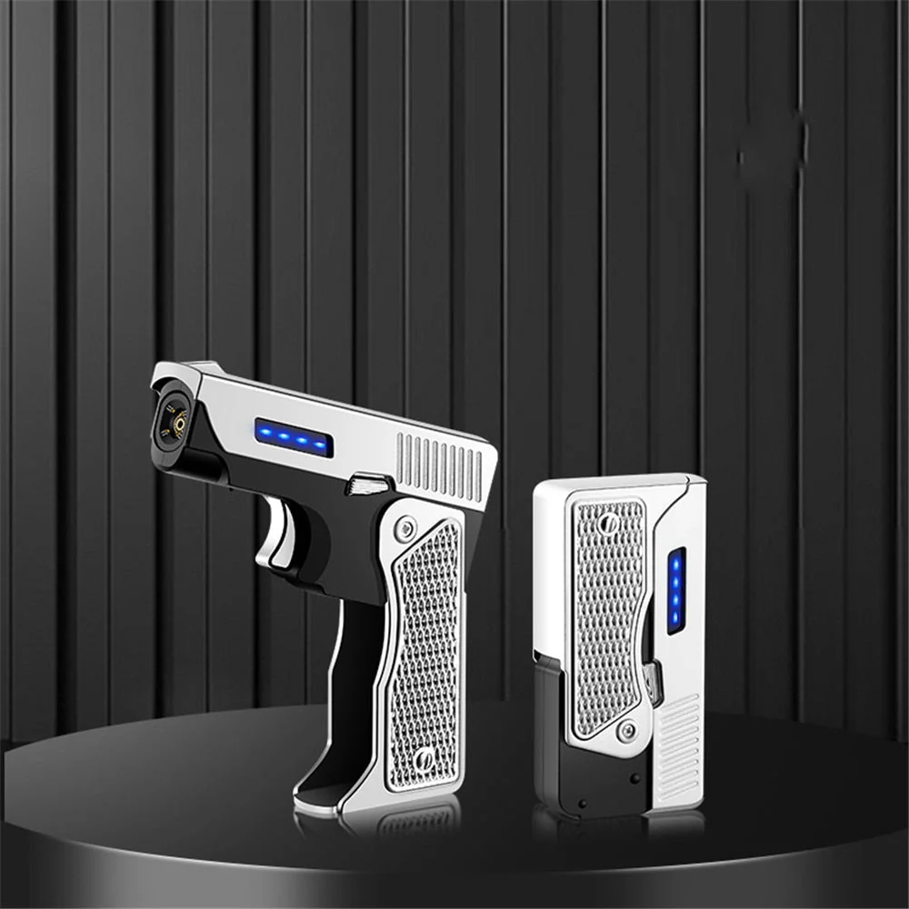 Windproof Gun Shape Jet Spark Flame Lighter - Image 2