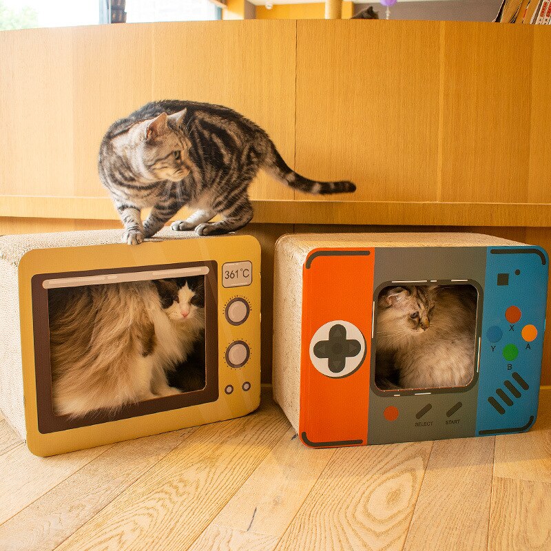 DIY Vintage Cat Scratching Board Bed - Image 2