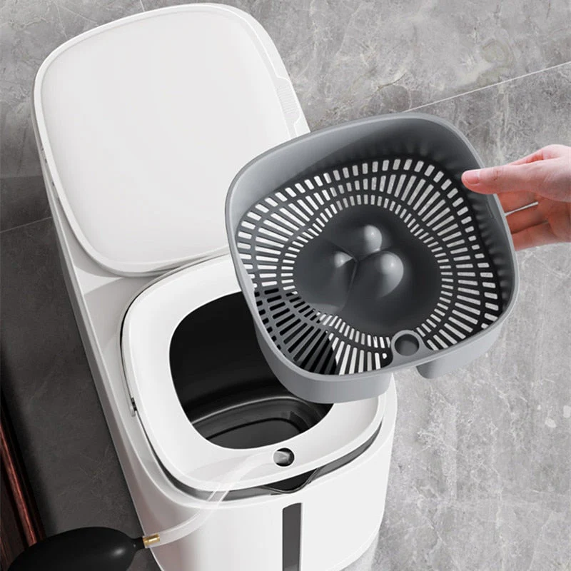 Dual Load Dry Wet Compartment Trash Can - Image 3