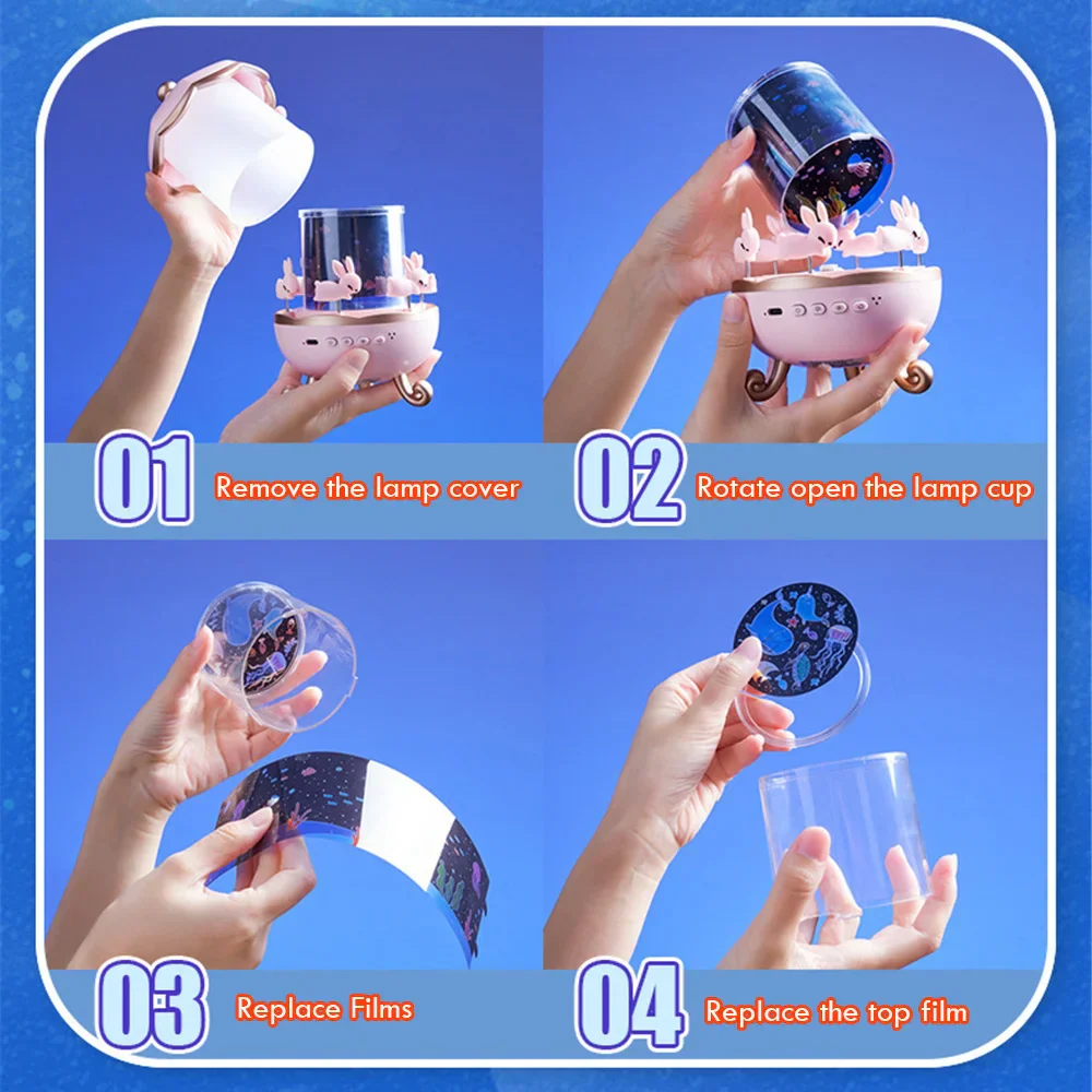Magical Bunny LED Night Light Projector - Image 3