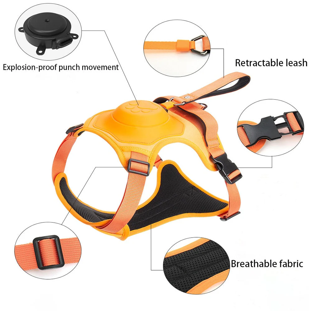 No-Pull Adjustable Comfy Dog Leash Harness - Image 2