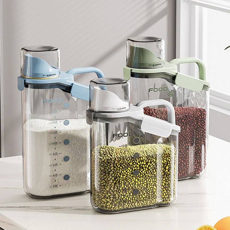 Transparent Measuring Food Storage Dispenser - Image 1
