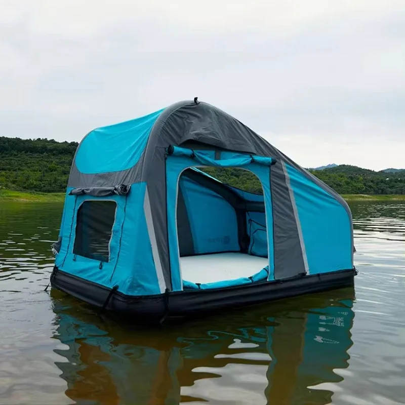 Camping Ready Large Inflatable Soft Cover Car Top Tent - Image 2