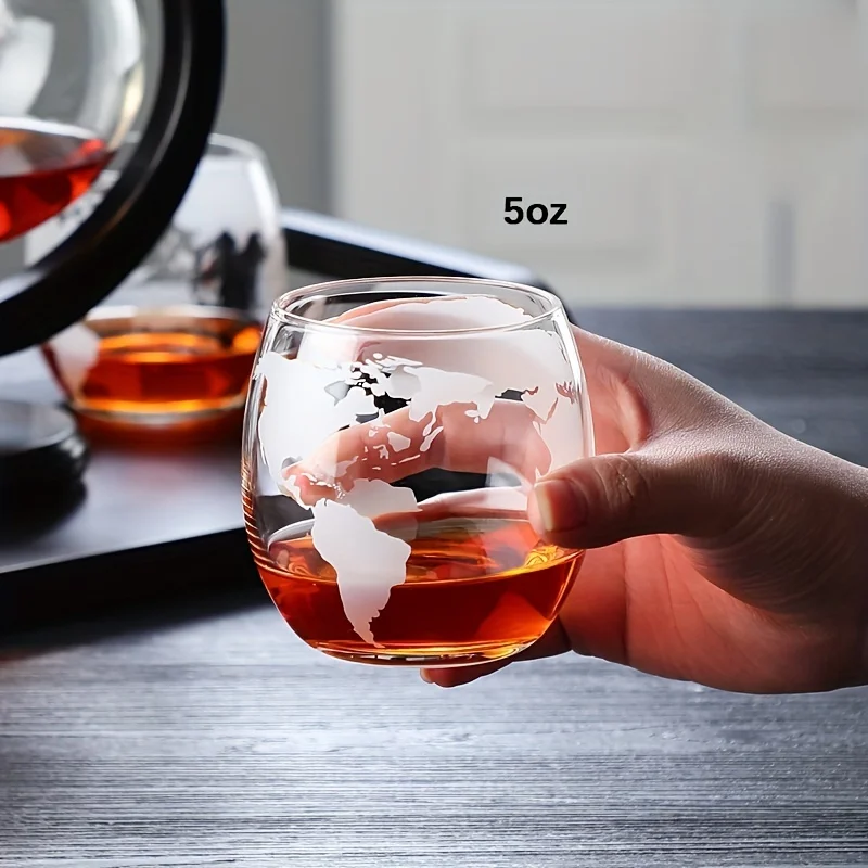 Creative Globe Decanter Set - Image 3