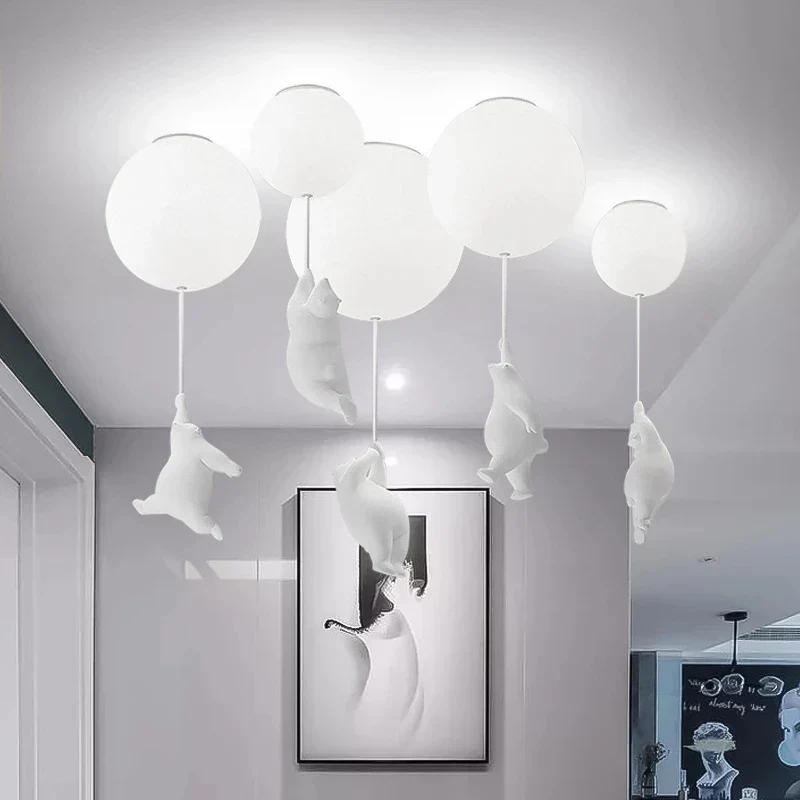 Hanging Bears Balloons Lamp - Image 1
