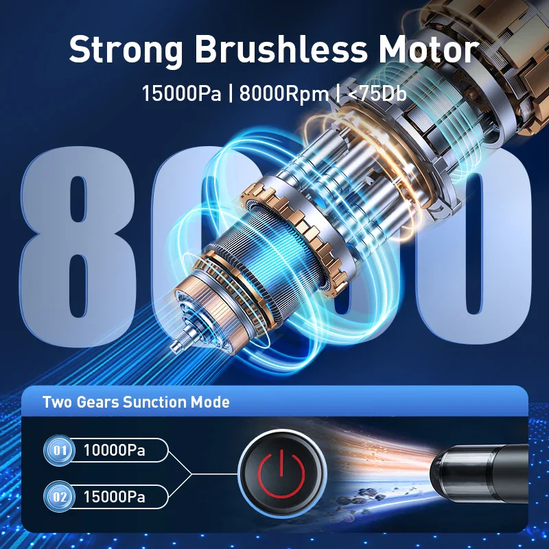 Strong Suction Ultra-Power Wireless Smart Vacuum Cleaner - Image 2