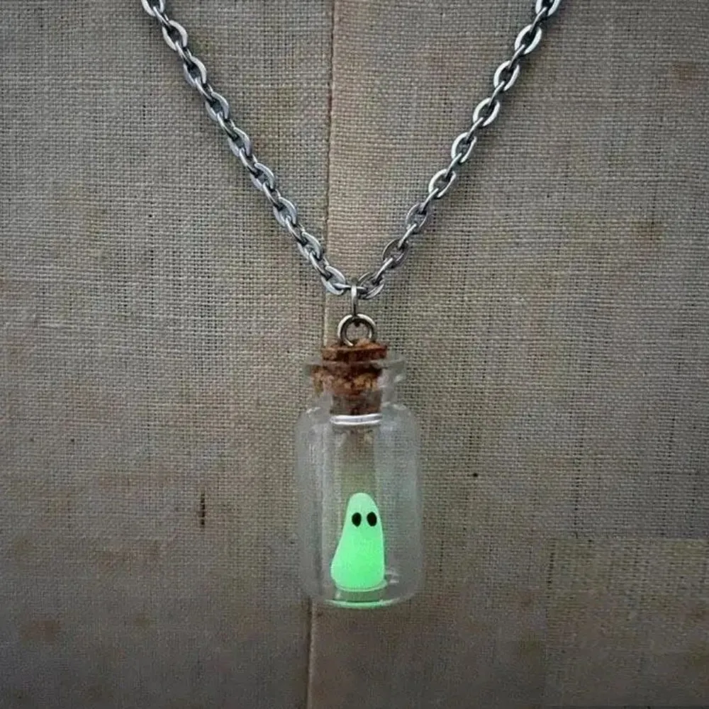 Mystic Night Glow Ghost Necklace - Image 2