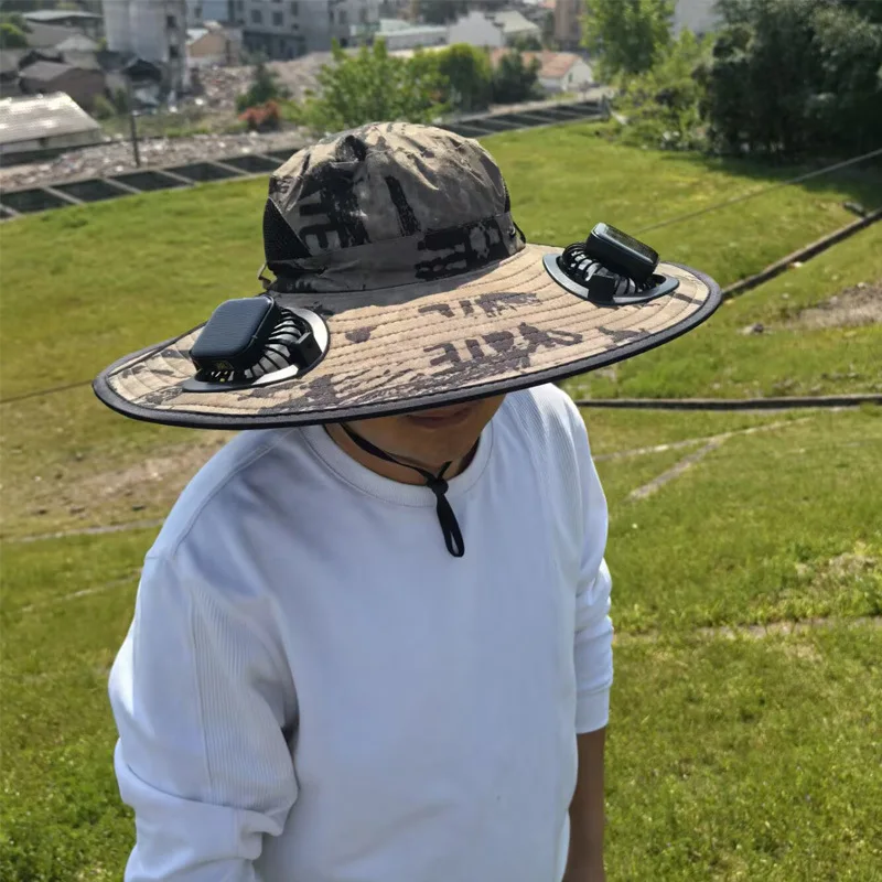 Cool Fast Super Wide Solar Fan Hat - Image 2