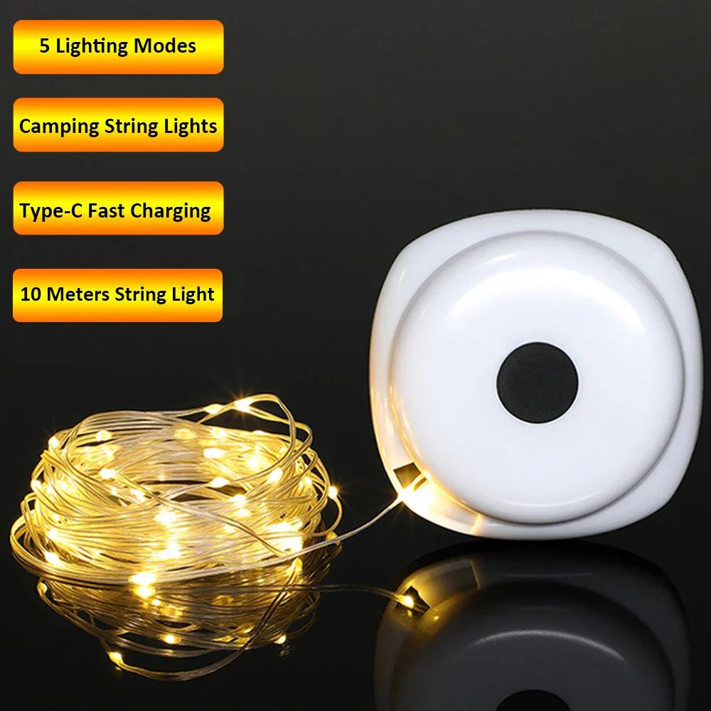 Star String USB Rechargeable Camp String Lights - Image 2