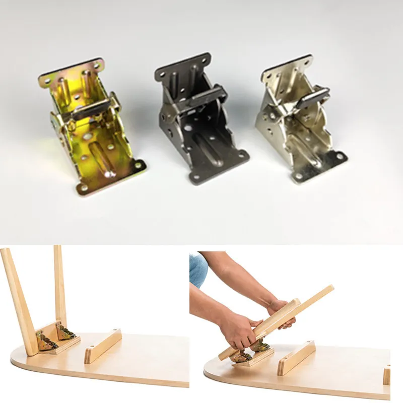 2Pcs Foldable Self-Locking Hinges - Image 2