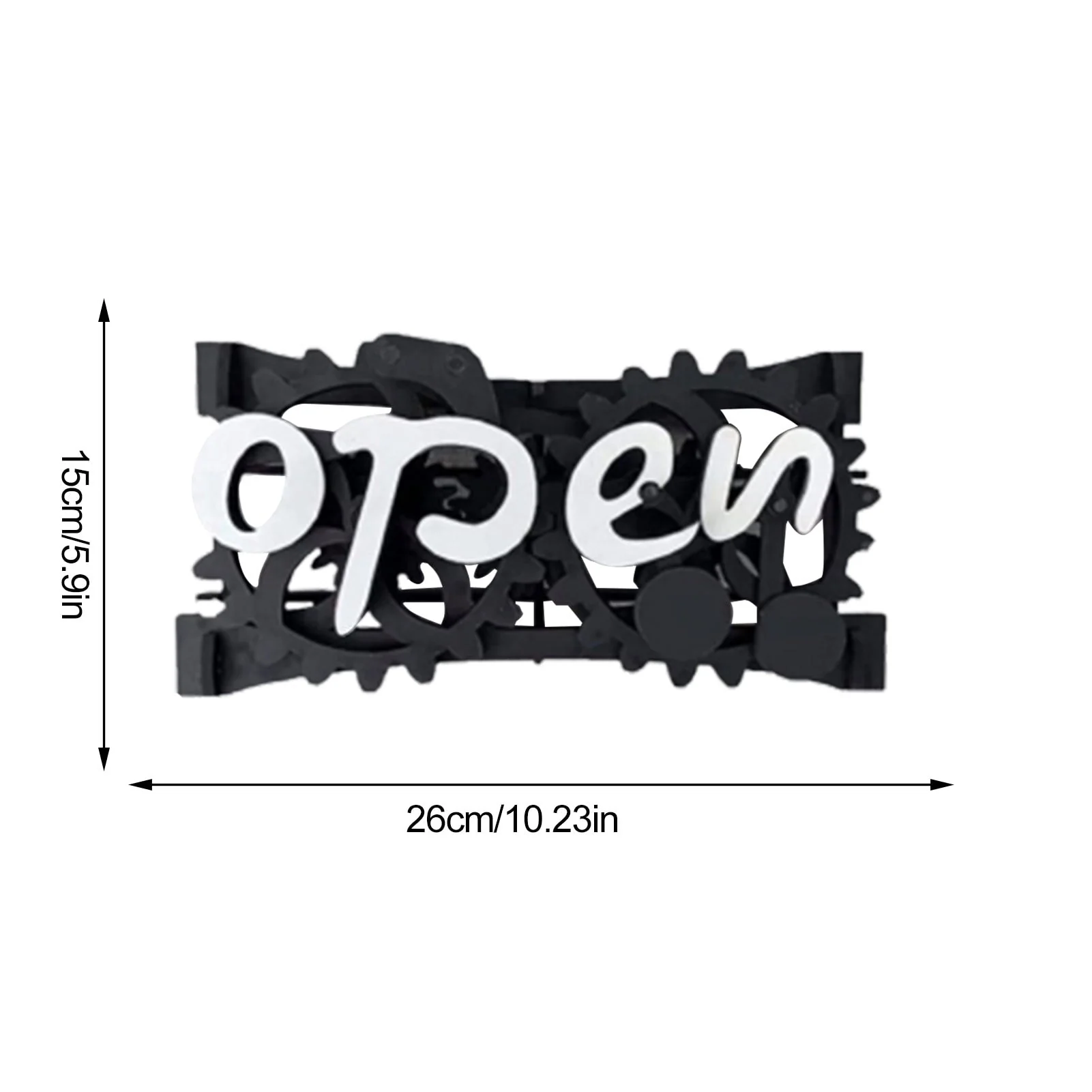 Wooden Double-Sided Reversible Open Closed Sign - Image 3