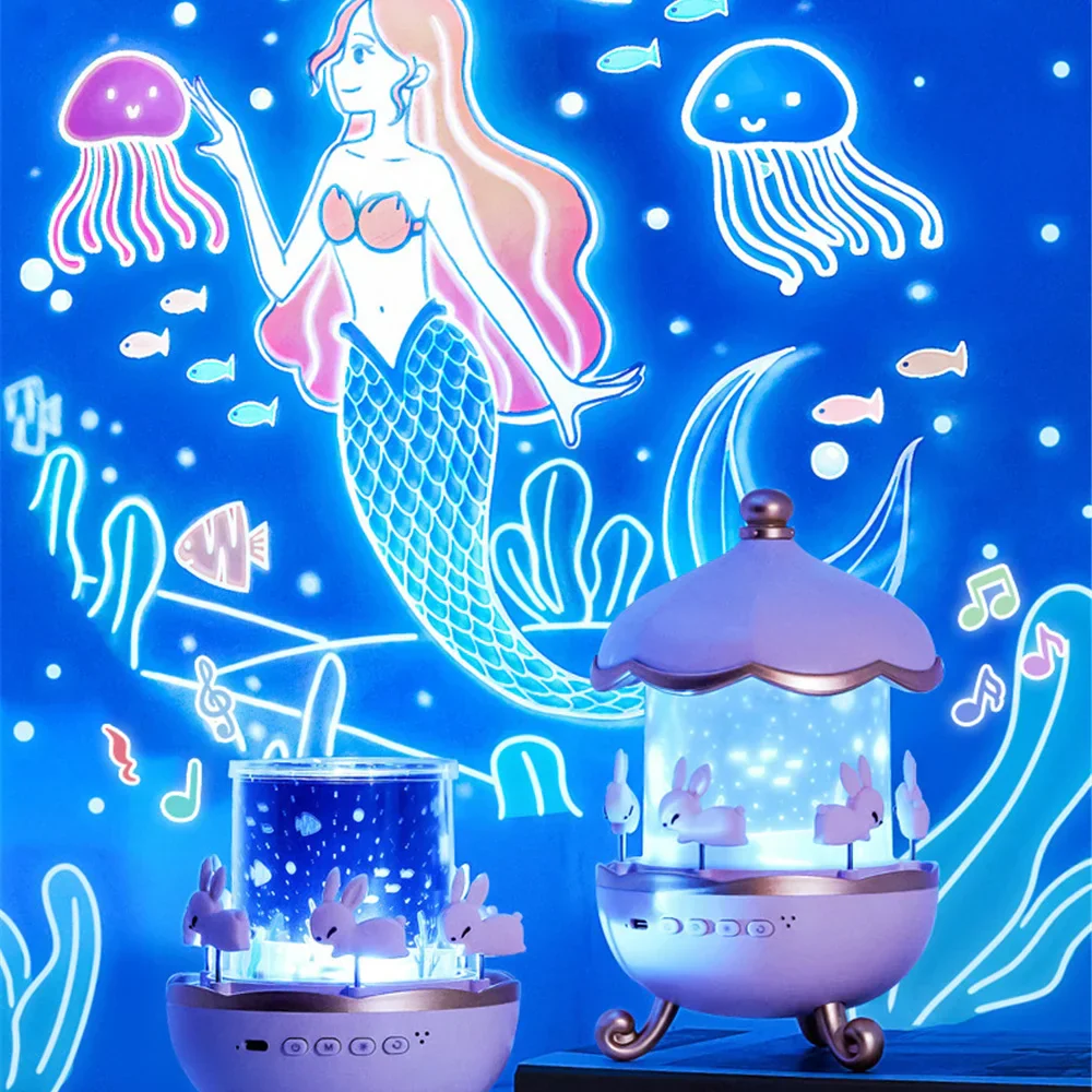 Magical Bunny LED Night Light Projector - Image 1