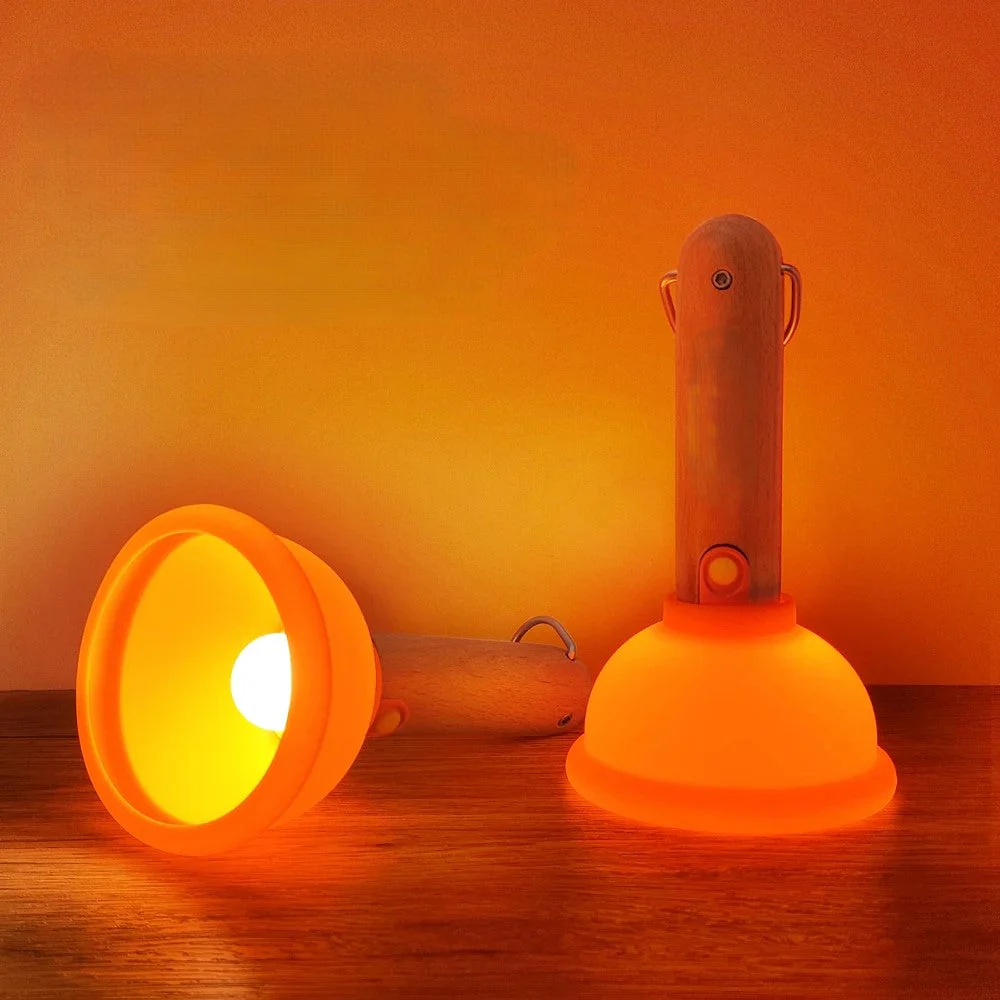 Plunger Style Stress Relief LED Night Lamp - Image 1