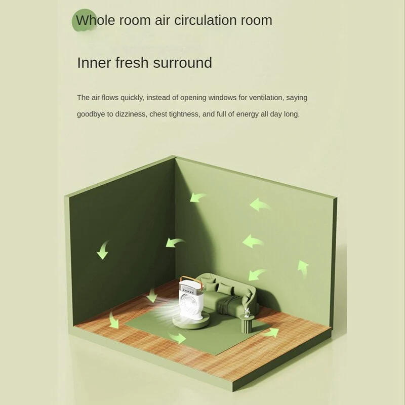 Portable Mini Humidifier Summer Breeze Air Cooler - Image 2