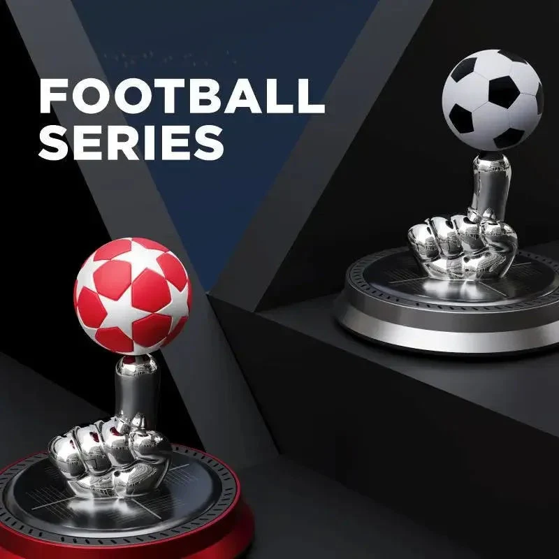 Solar Soccer Ball Spin Auto Aroma Freshener - Image 3