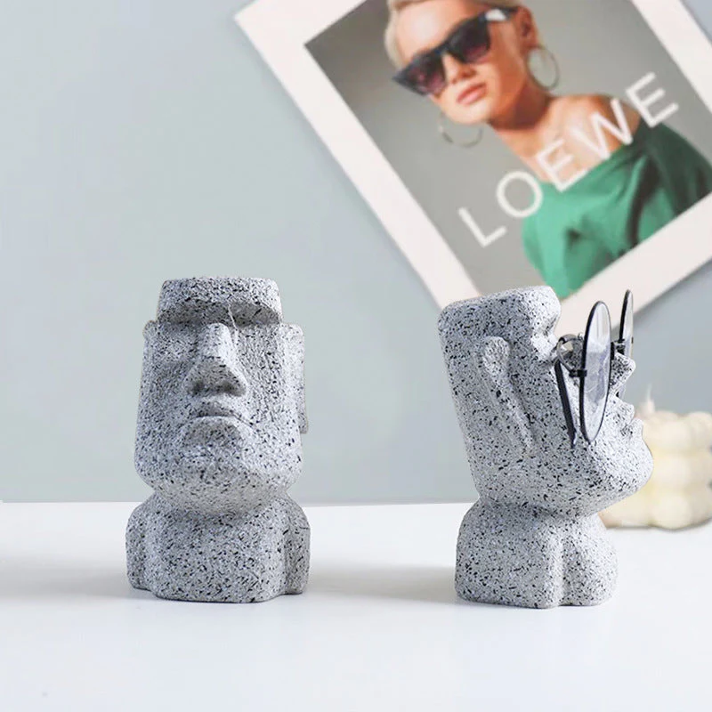 Stone Face Eyeglass Holder Stand - Image 3