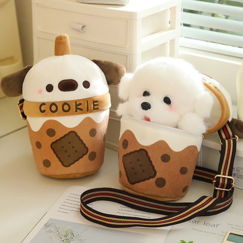 Sweet Cookie Cup Puppy Plush Handbag - Image 1