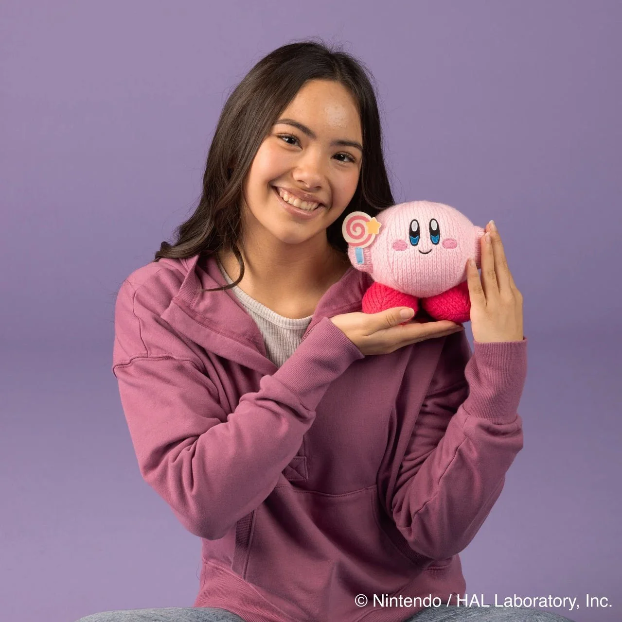 Nuiguru Knit Kirby - Kirby With Invincible Candy - Plush Toy - 6 Inch - Image 2