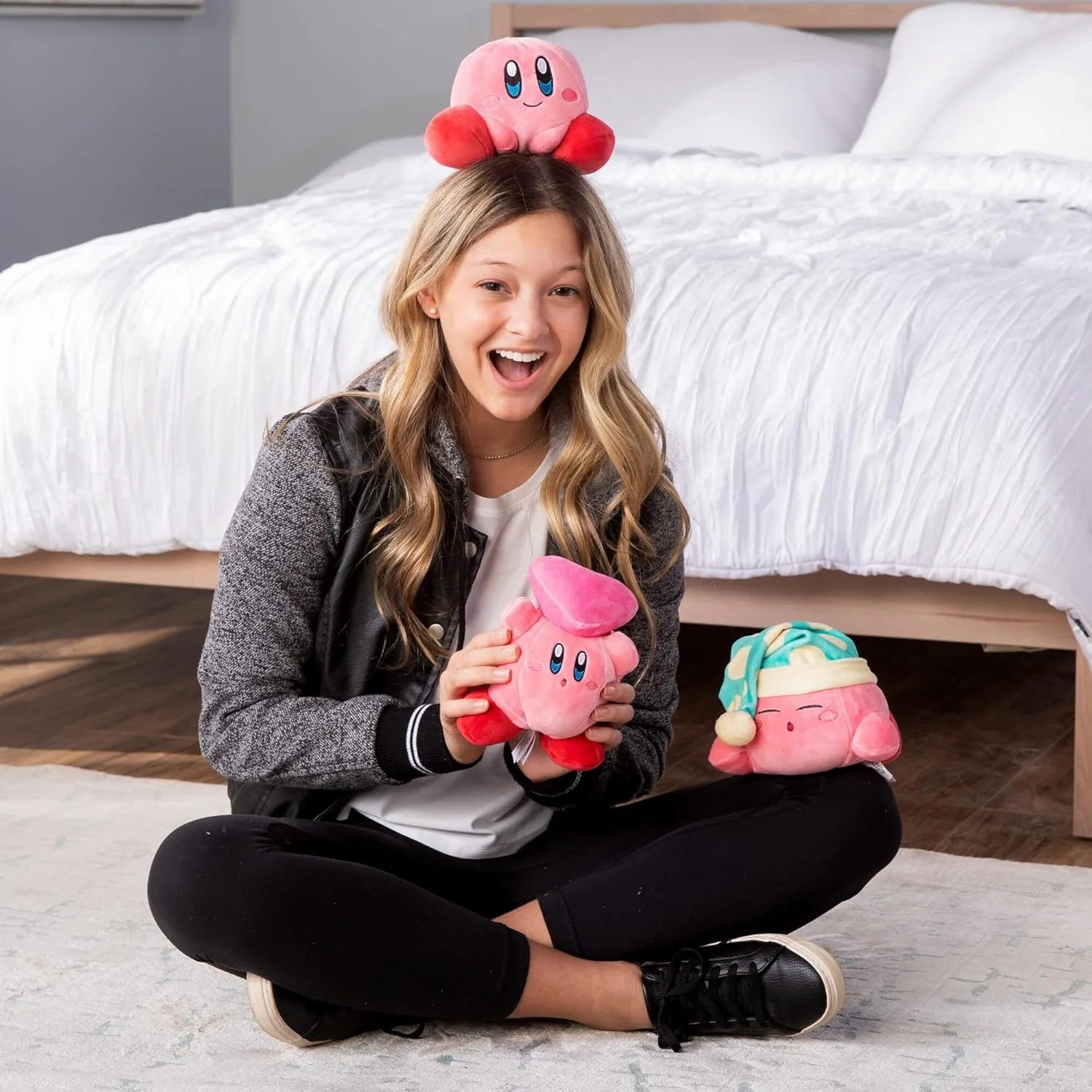Club Mocchi Mocchi Nintendo Junior 6" Plush - Sleeping Kirby - Image 2