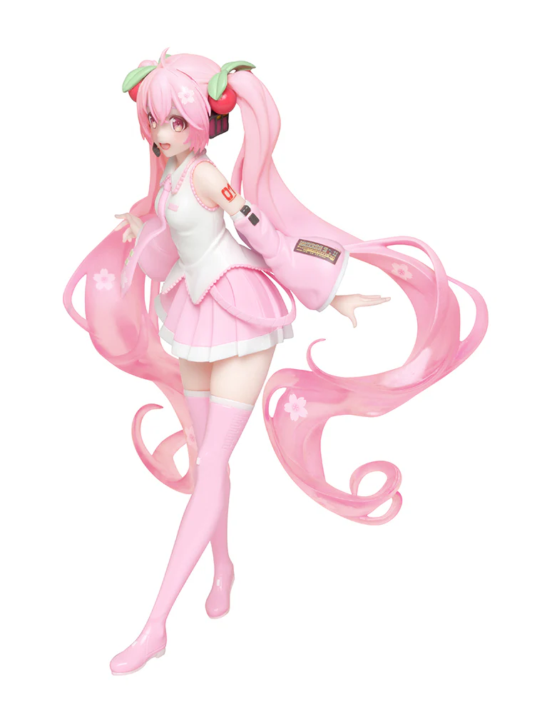 Taito - Vocaloid - Hatsune Miku Sakura Miku Newly Written Illustration Ver. Prize Figure - Image 3