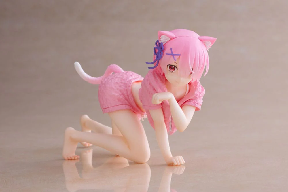 TAITO - Re:Zero Starting Life in Another World - Ram Cat Roomwear Ver - Desktop Cute Figure - Image 2