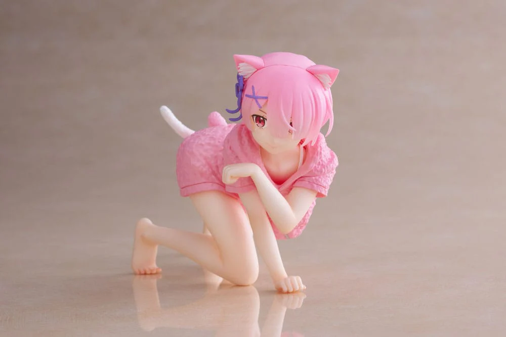 TAITO - Re:Zero Starting Life in Another World - Ram Cat Roomwear Ver - Desktop Cute Figure - Image 3