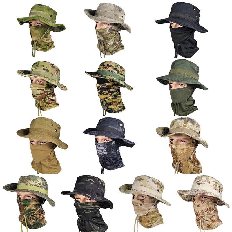 Tactical Camouflage Full Face Cover Hat - Image 2