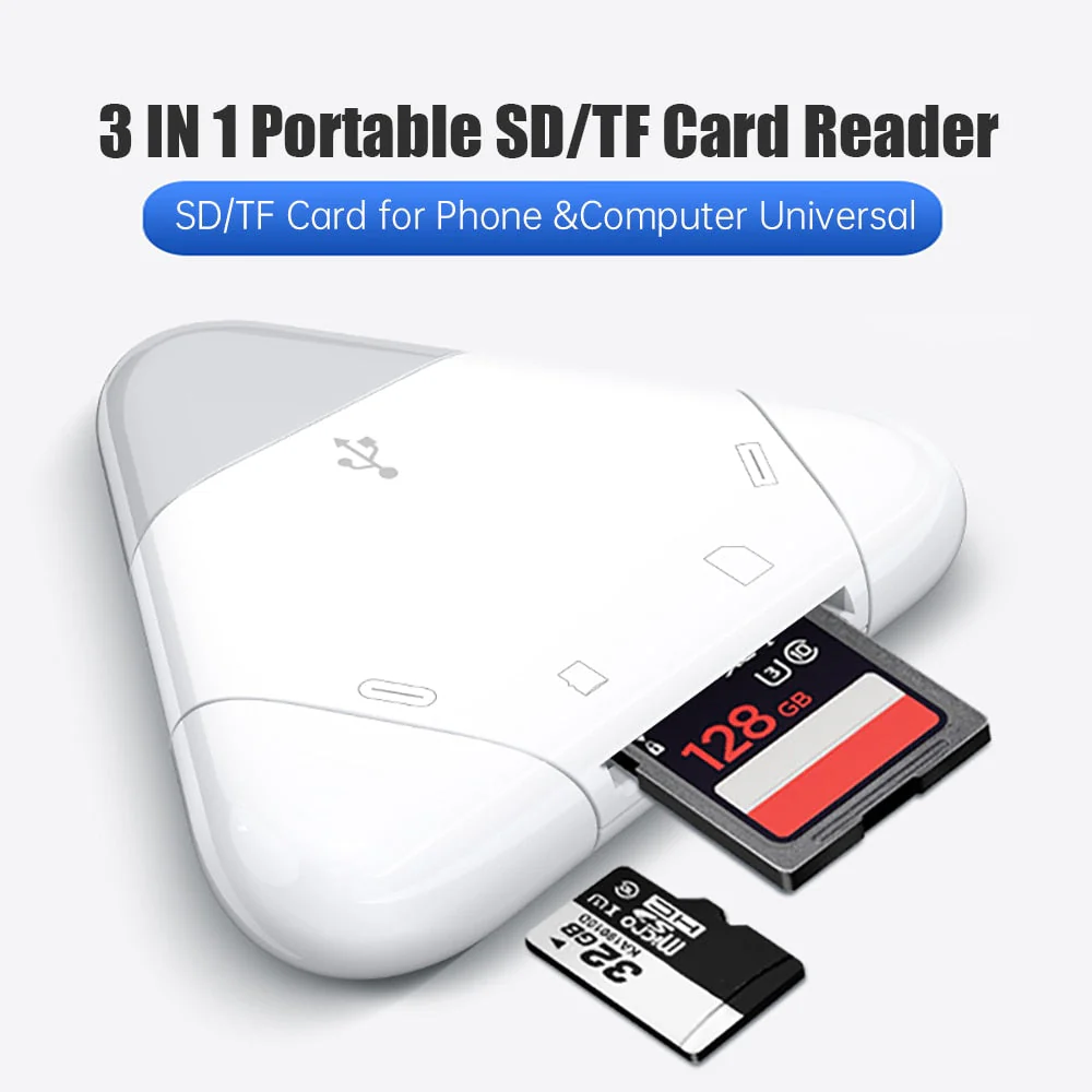 3in1 Universal Mobile SD Card Reader - Image 3