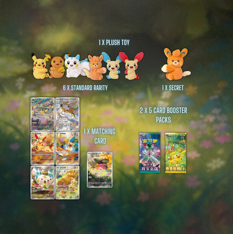 Pokemon - Electric Type Special - Plush Tin Blind Box with Display Card - Image 2