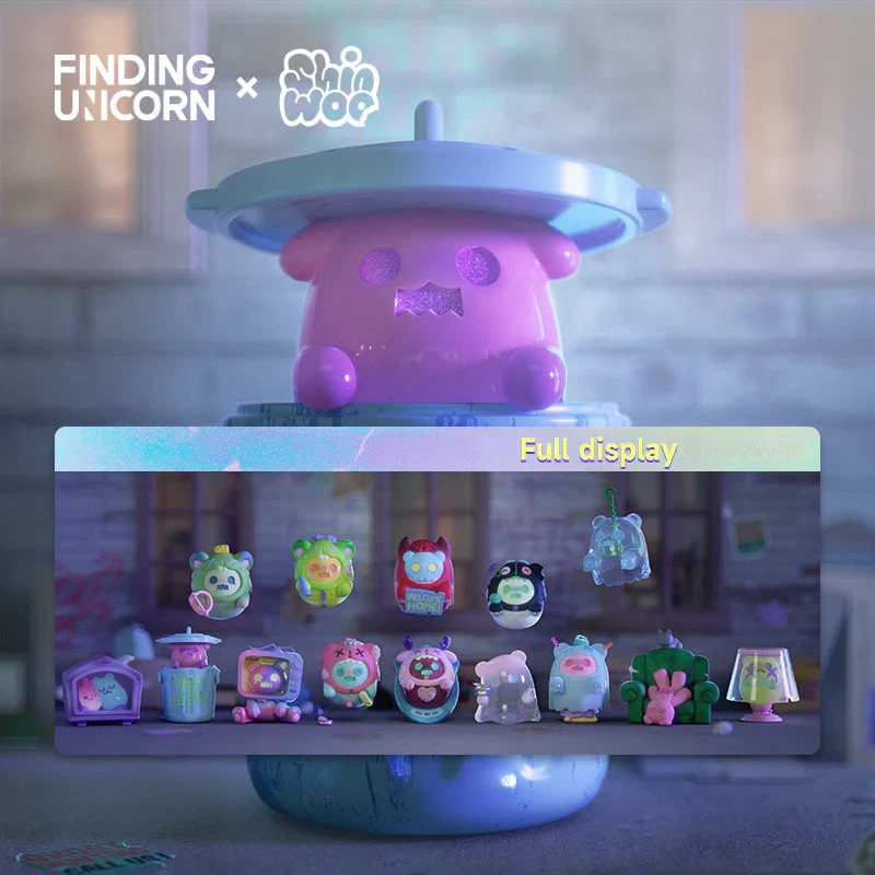 Top Toy Finding Unicorn Shinwoo Ghost Bear House Series Blind Box - Image 1