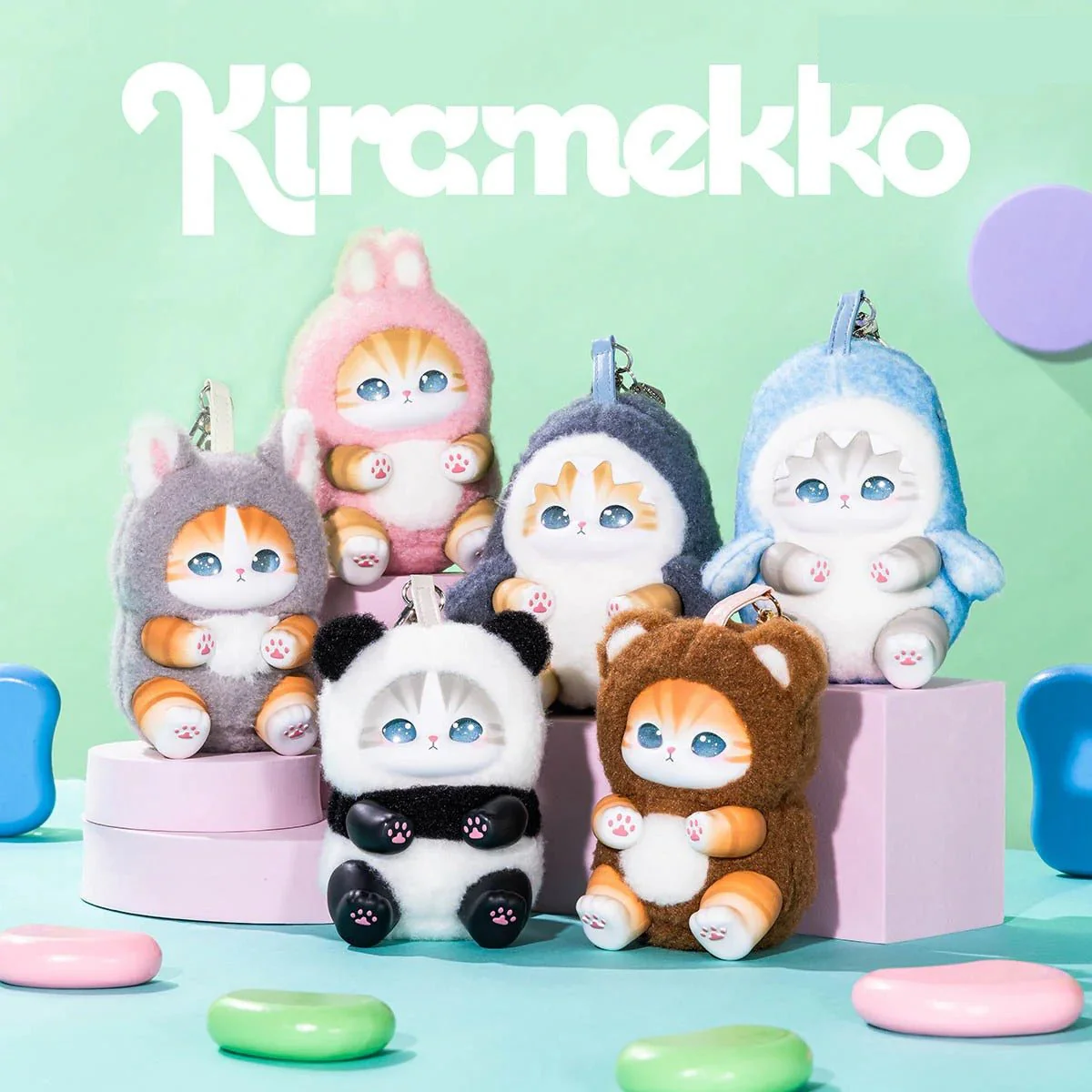 Mofusand Kiramekko Fluffy Kittens Series Plush Blind Box - Image 1