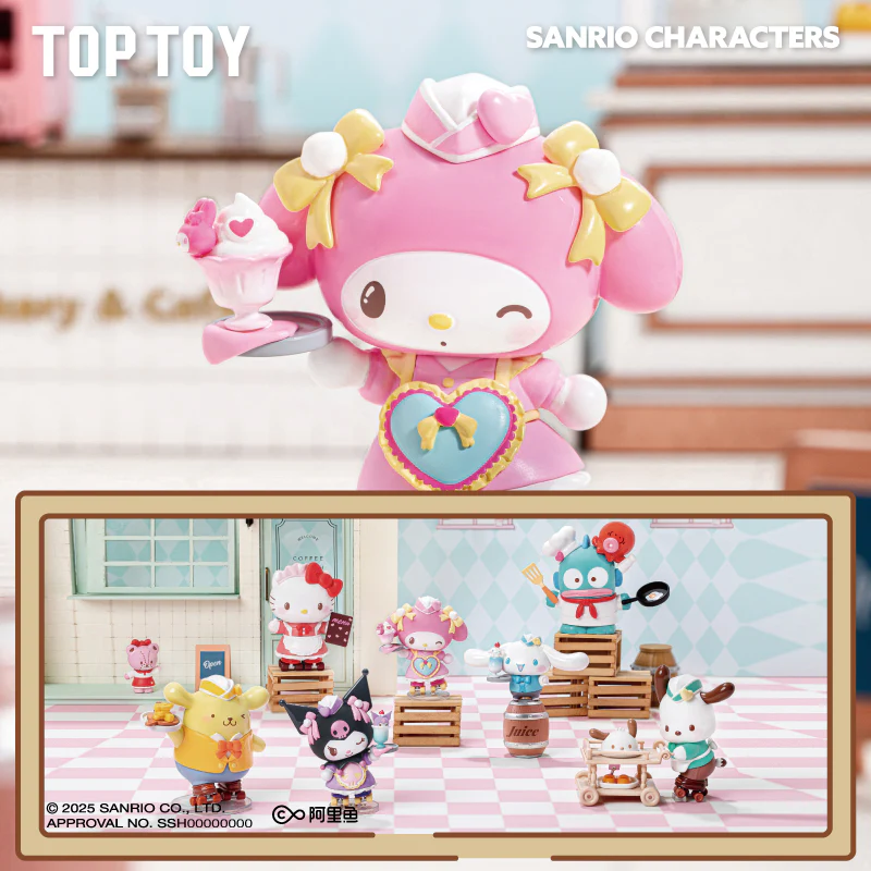 Top Toy Sanrio Roller Skating Restaurant Blind Box Figure - Image 1