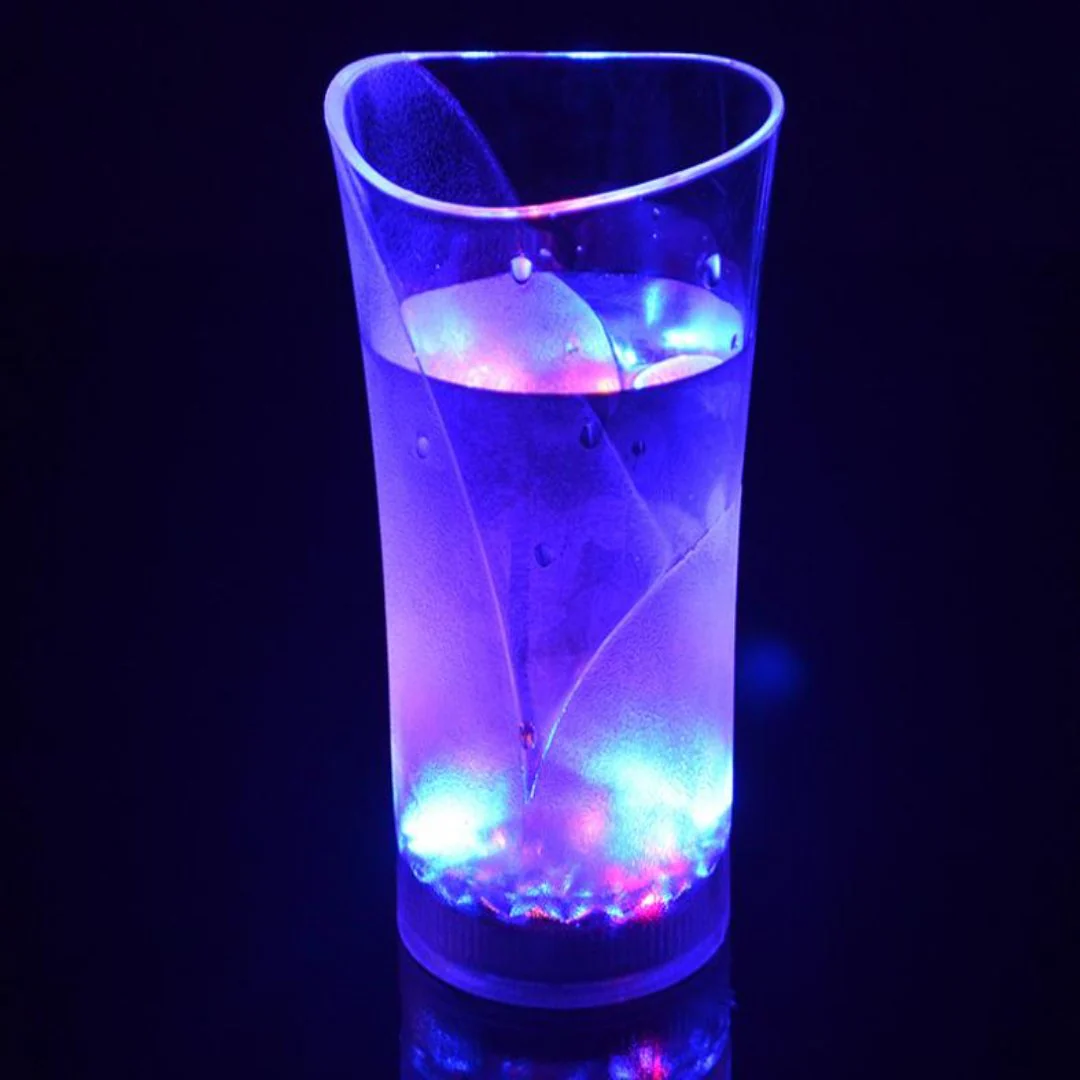 Valentine Day Flashing Colorful LED Light Up Cup Glass - Image 2