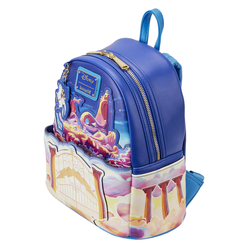 Loungefly Disney Hercules Mount Olympus Golden Gates Mini Backpack