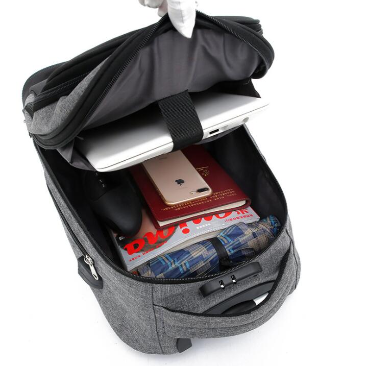 Wheeled Multi-Purpose Mobile Rolling Travel Backpack - Image 2