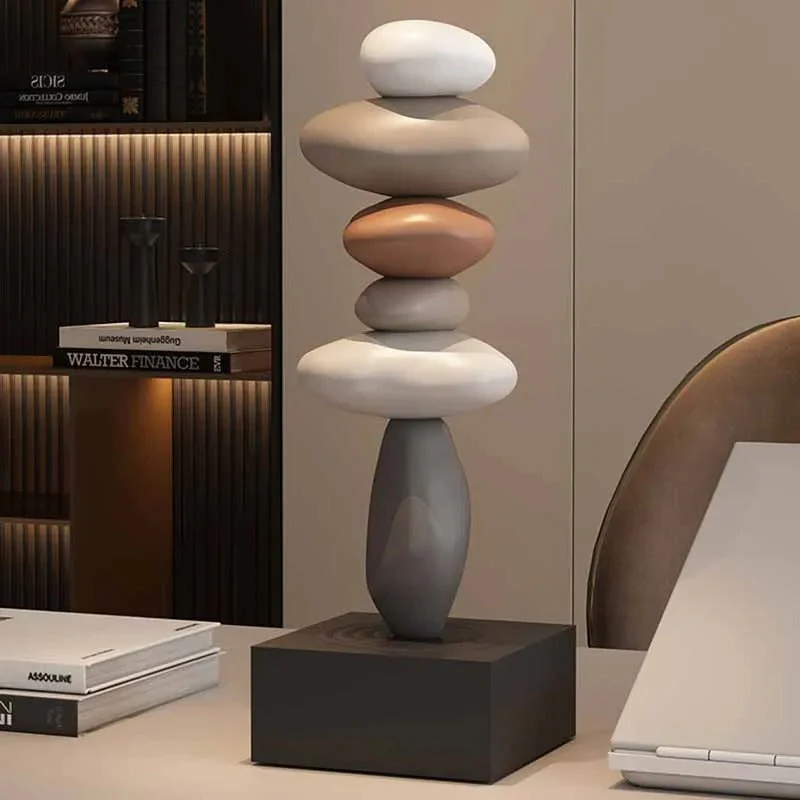 Zen Stone Stack Aesthetic Home Decor - Image 1
