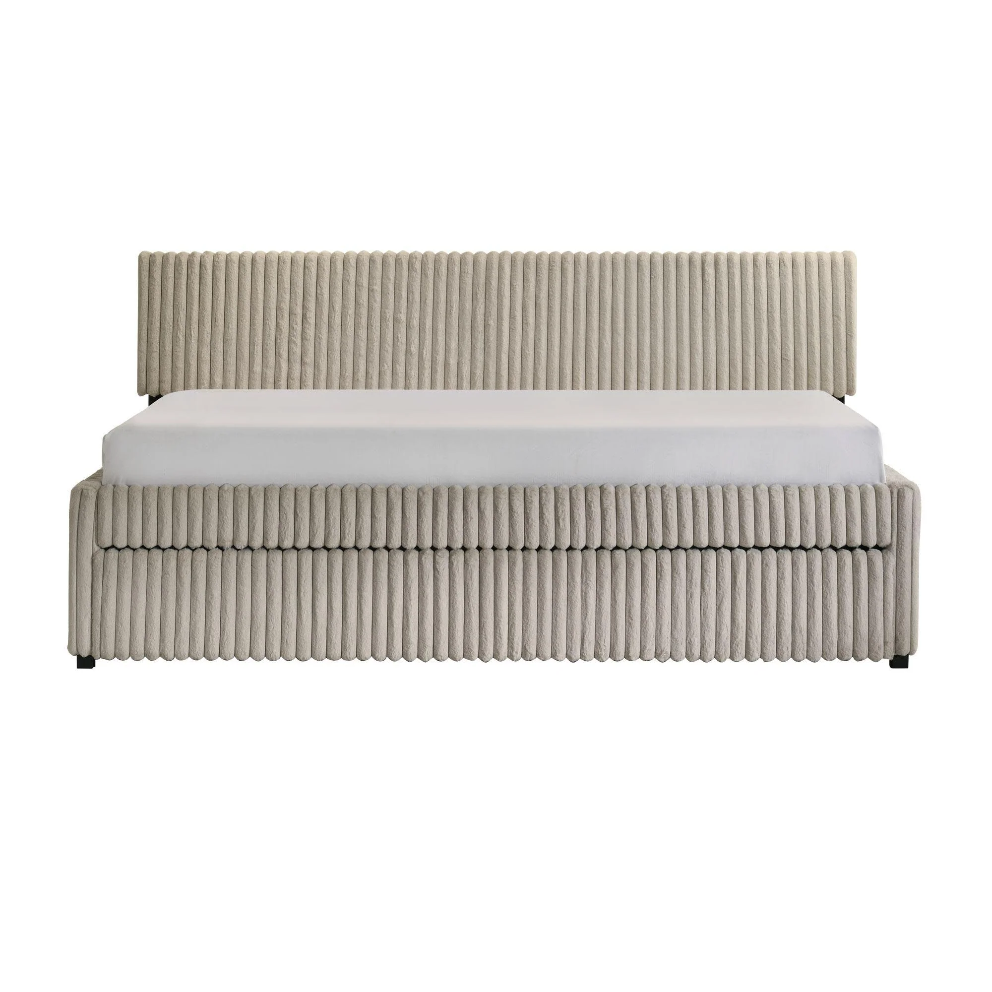 Arden - Twin Daybed With Trundle - Corduroy Beige - Image 3