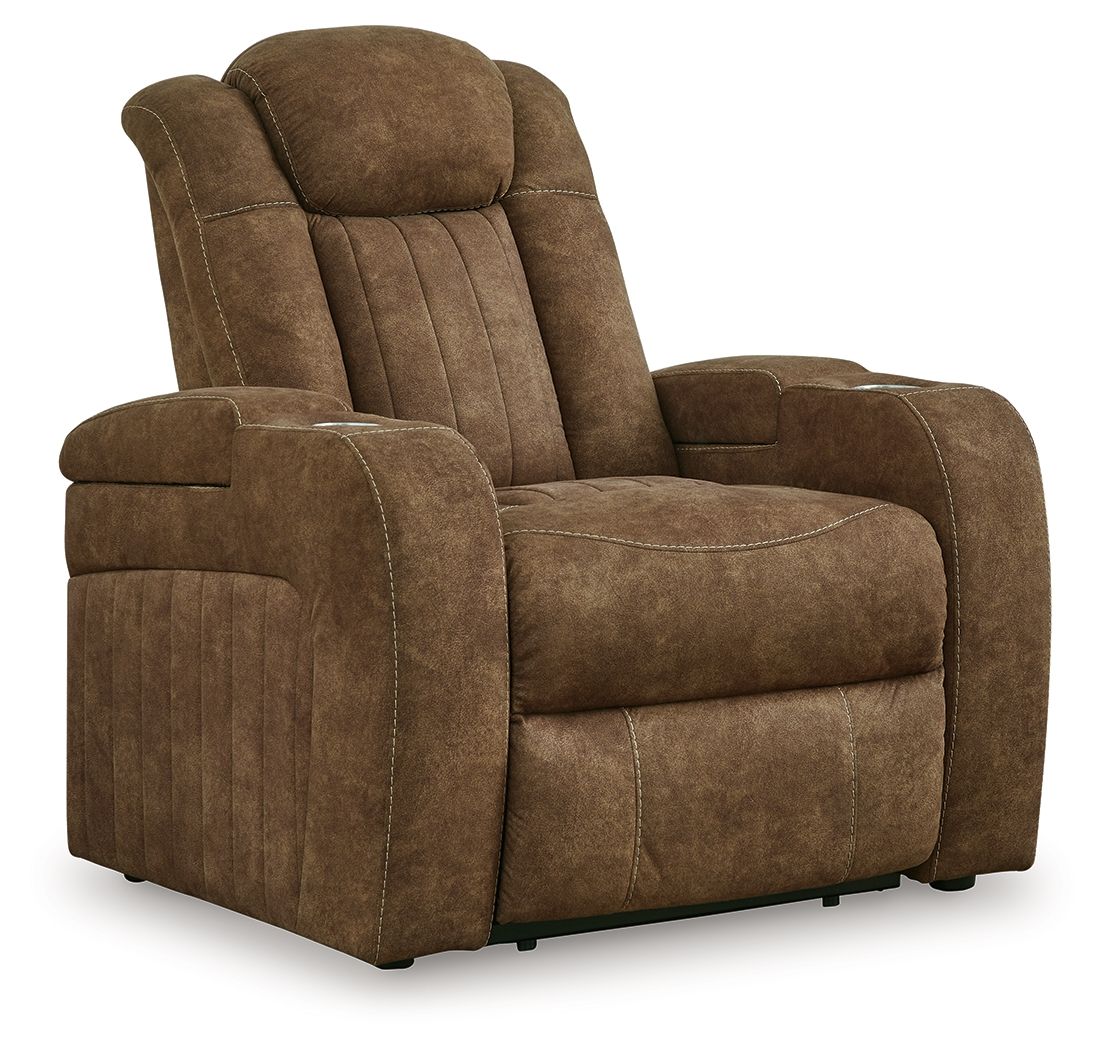 Wolfridge – Power Recliner/Adj Headrest – Brindle