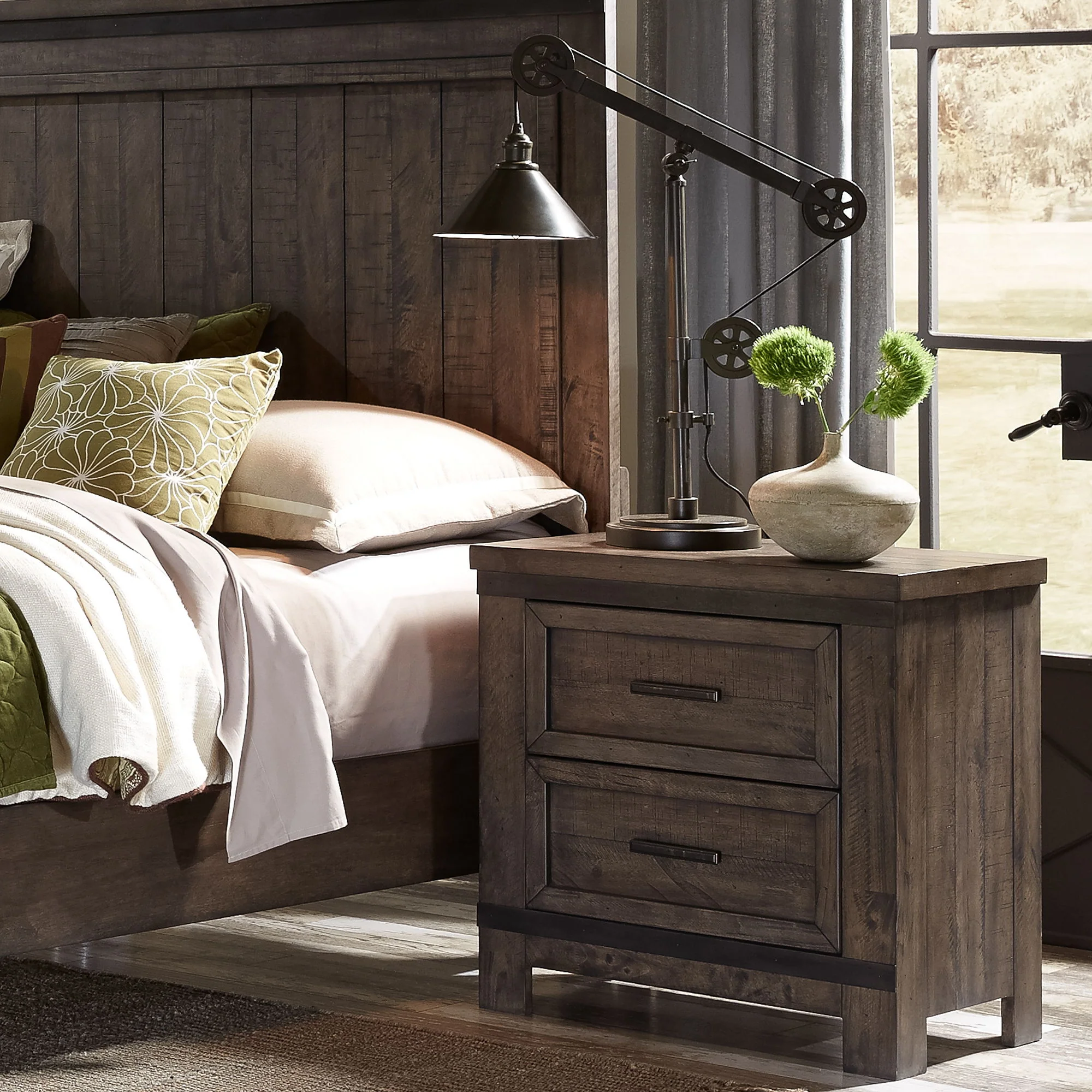 Thornwood Hills - Nightstand - Rock Beaten Brown - Image 3
