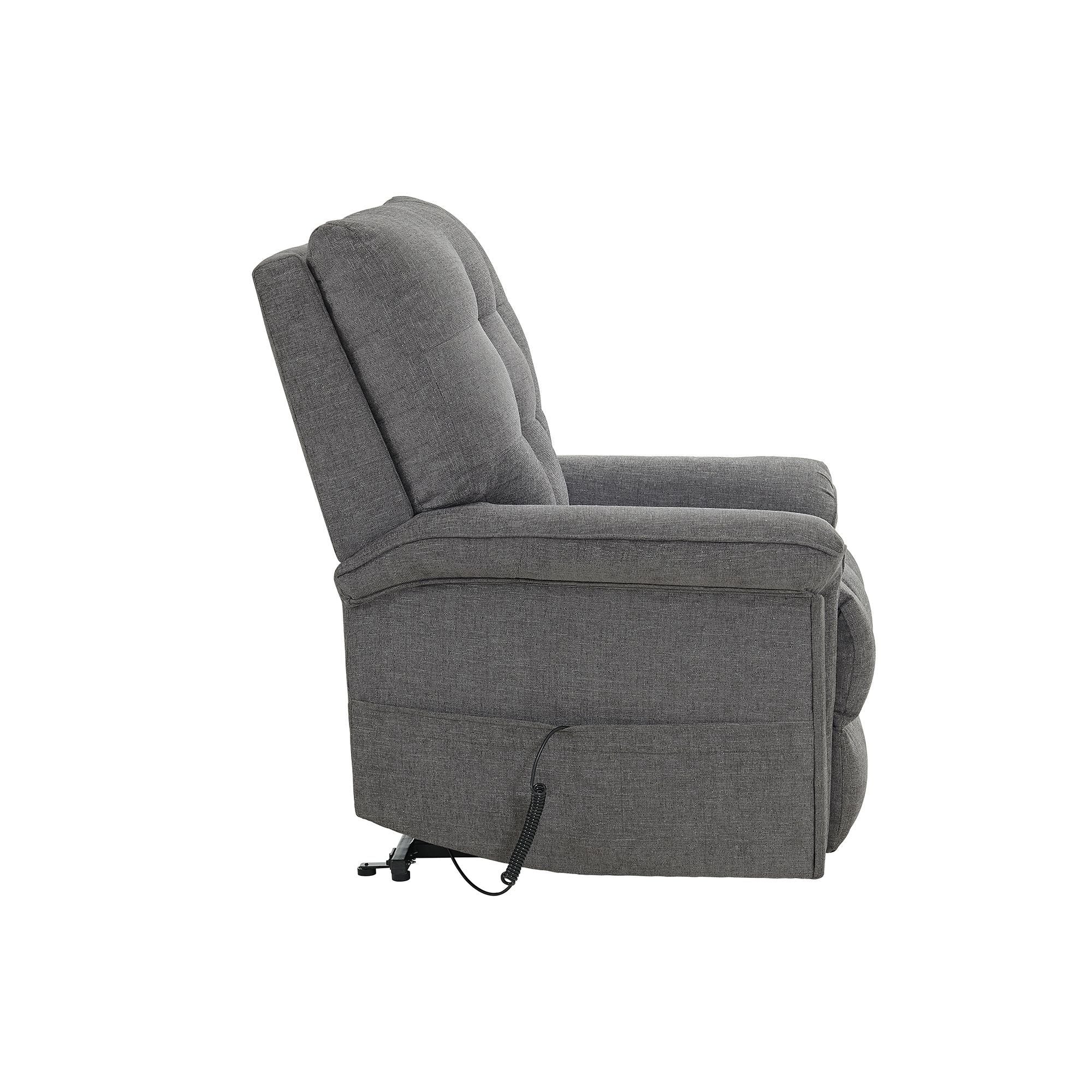 Pecos - Power Motion Lift Chair - 15337-2 Ribbit Charcoal - Image 3