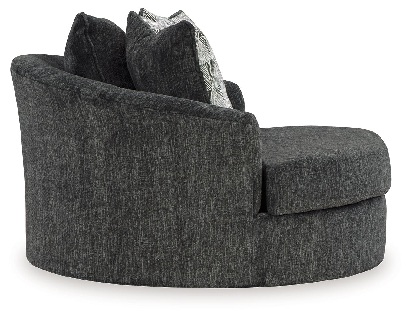 Biddeford - Oversized Swivel Accent Chair - Shadow - Image 2