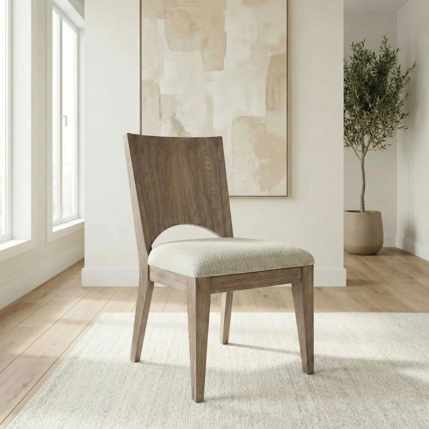 South Bend – Panel Back Side Chair – Burnished Clay