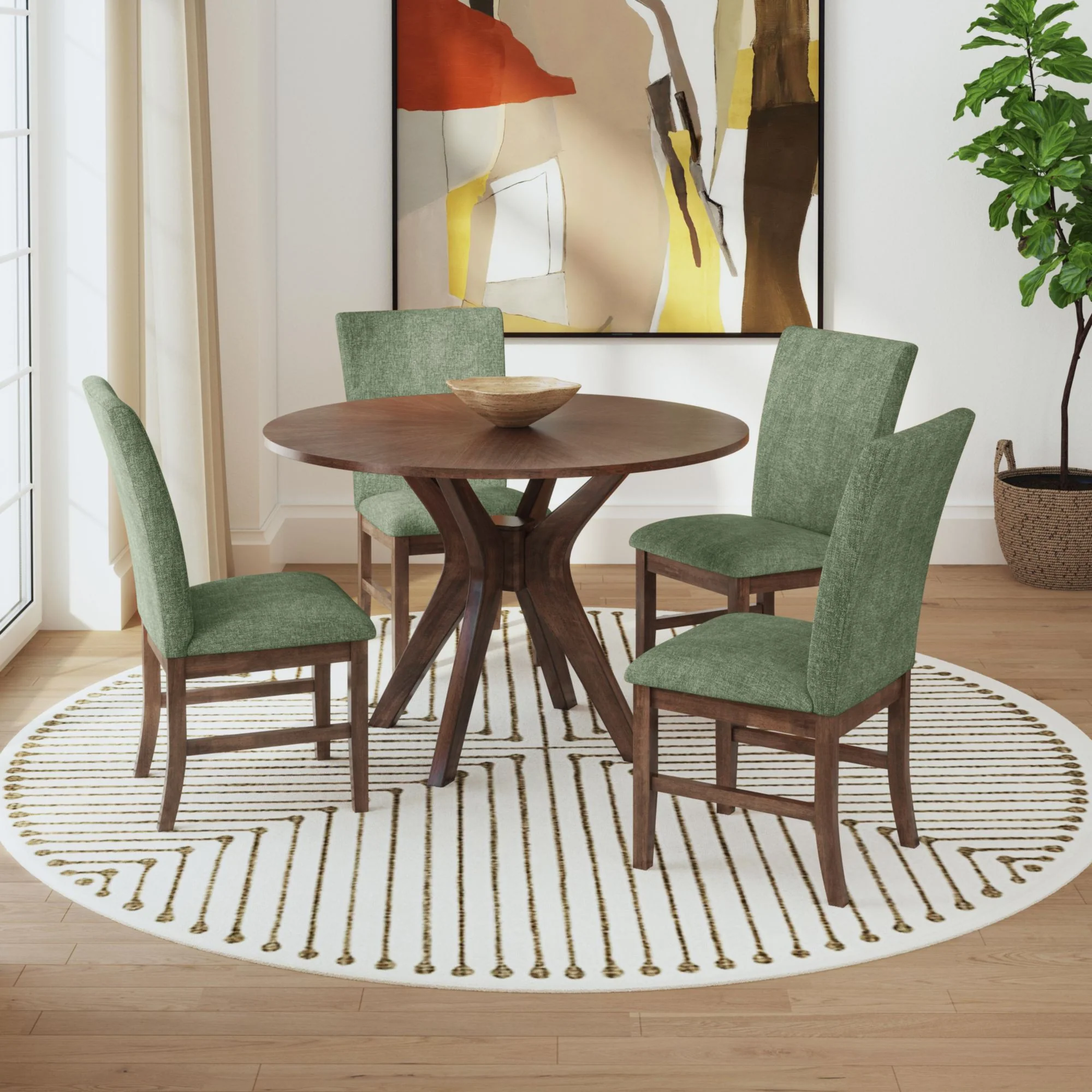 Santa Barbara - Round Dining Table - Walnut - Image 3