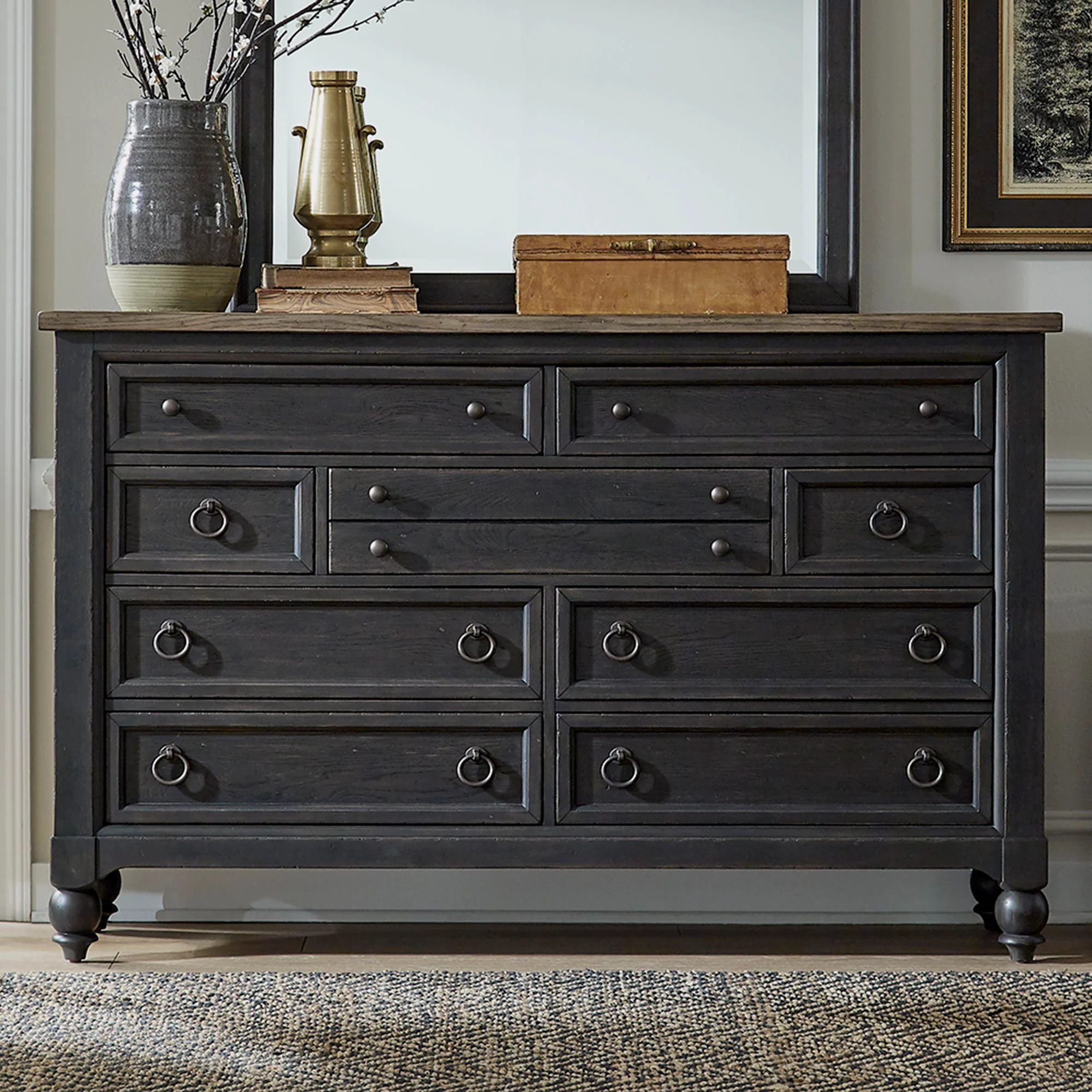 Americana Farmhouse - 9 Drawer Dresser - Image 2