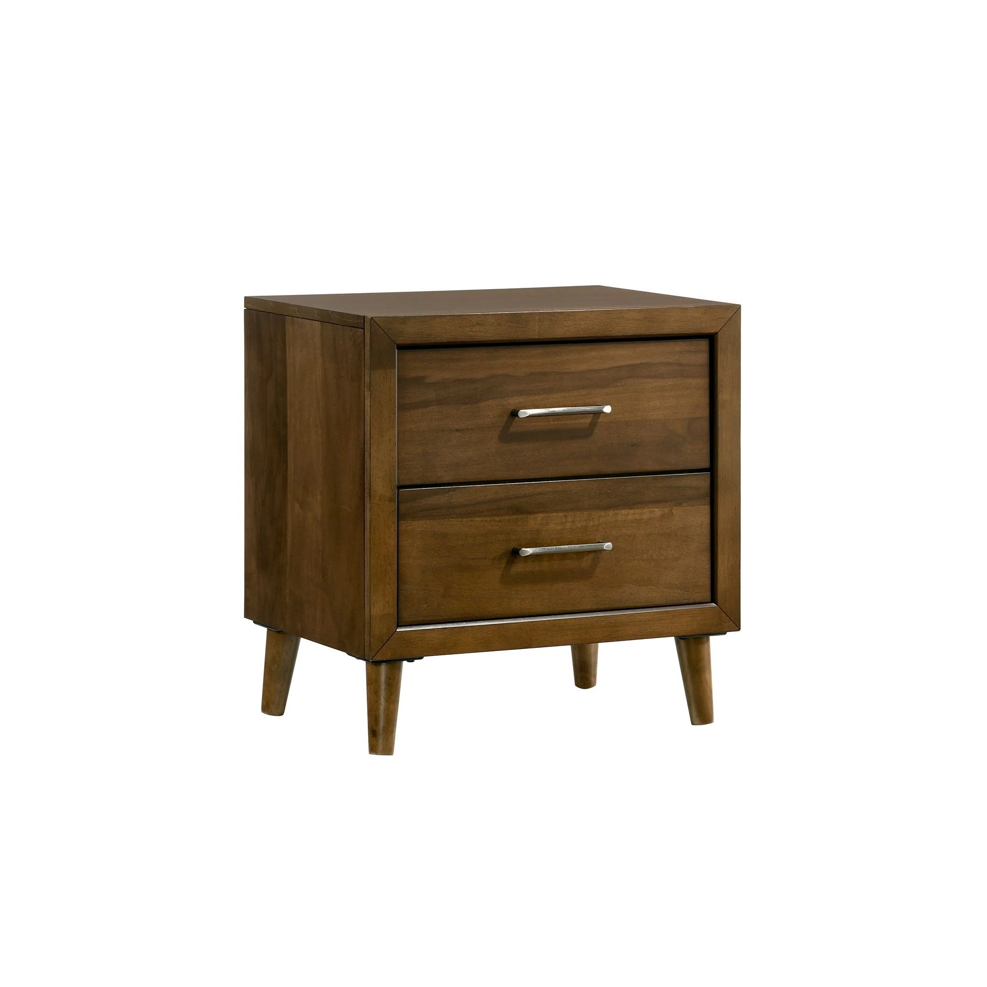 Malibu – 2-Drawer Nightstand – Walnut