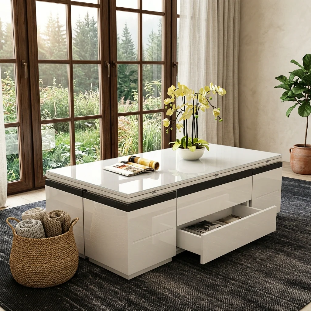 Easy Convertible Modular Dynamic Coffee Table - Image 2