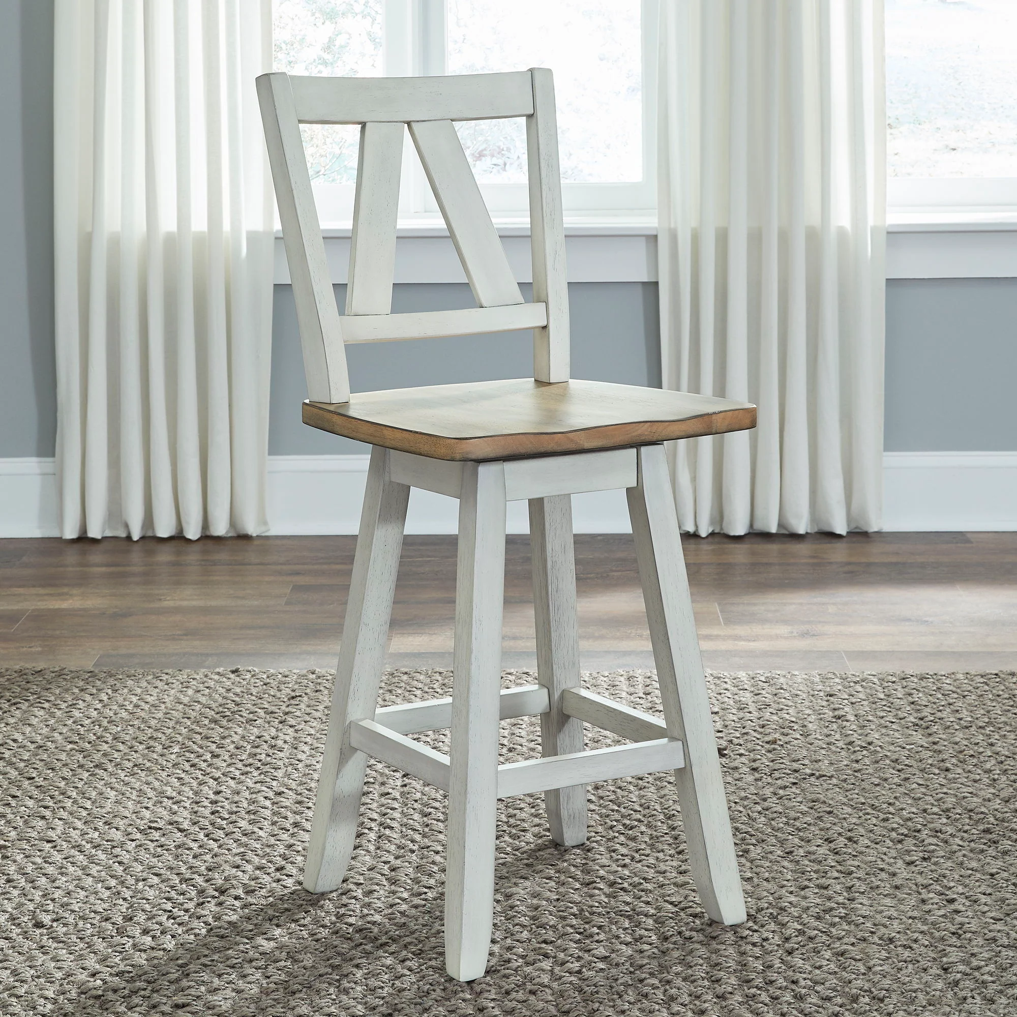 Lindsey Farm - Counter Height Swivel Chair (RTA) - Image 2